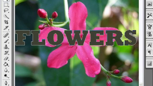 Put an Image Inside of Text in Photoshop CS3 смотреть онлайн