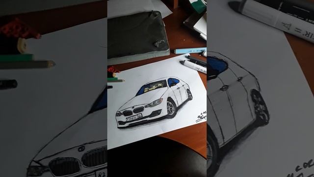 BMW 3серии 2014г. 1час работы использовались акво маркеры и чёрная ручка с цветными карандашами смотреть онлайн