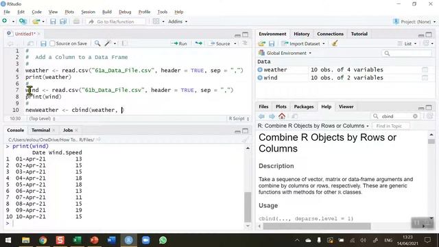 How To... Add a Column to a Dataframe in R #61 смотреть онлайн