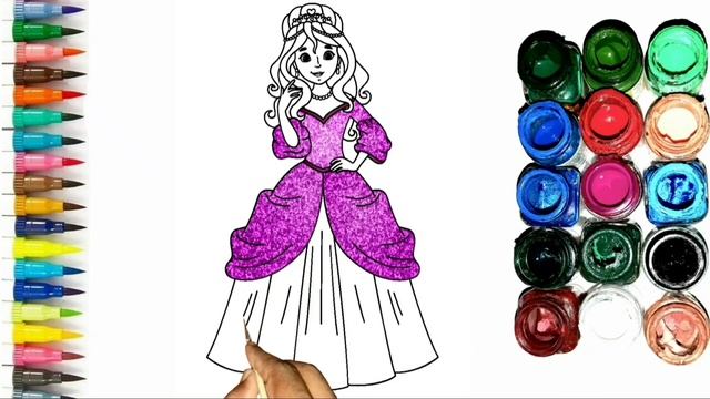 How To paint cute Mermaid ?♂️ and beautiful girls drawing painting for kids and toddlers смотреть онлайн