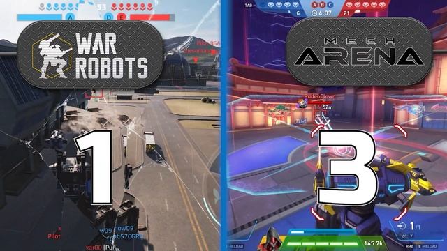 Mech Arena vs War Robots⚡Обзор-сравнение ⚡ Мех арена против Вар роботс ? смотреть онлайн