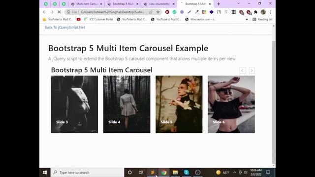 Multi-Item Carousel With Bootstrap 5 And jQuery in 2022 by jishaansinghal смотреть онлайн