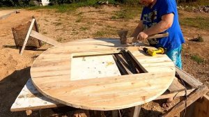 Крышка для колодца своими руками, под старину. Выходные прошли не зря. #хочувдеревню #diy #колодец