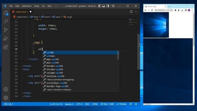 como CAMBIAR el TAMAÑO de una IMAGEN en HTML con CSS ? смотреть онлайн