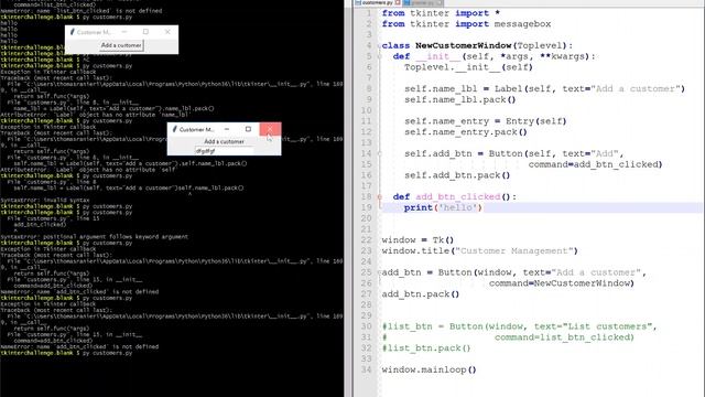 customers py (Tkinter Tutorial) смотреть онлайн
