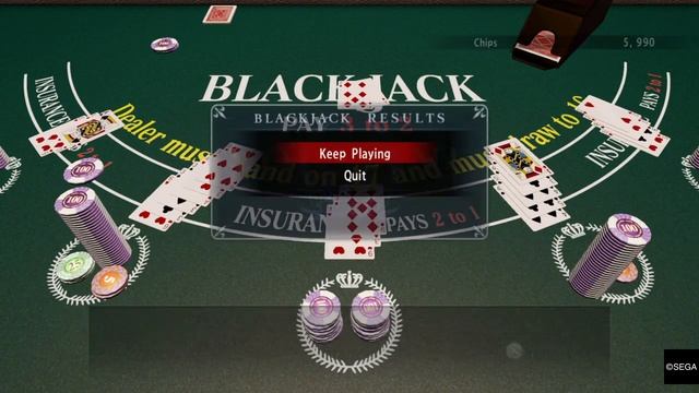 Yakuza Kiwami - Blackjack - from 0 to 48000 in 2 minutes смотреть онлайн