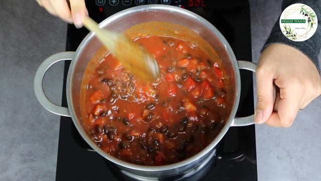 Vegan Black Bean Chili | Суп Чили с Черной Фасолью смотреть онлайн