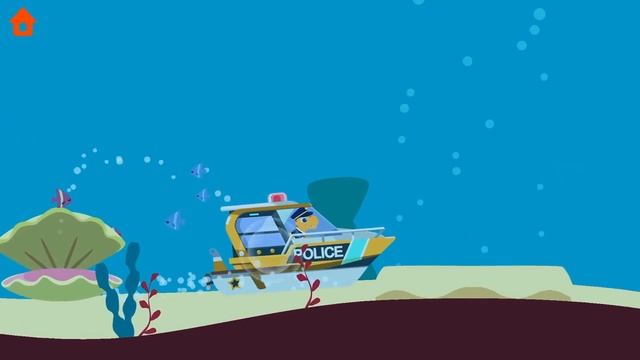 Dinosaur Police Car Games for Kids смотреть онлайн