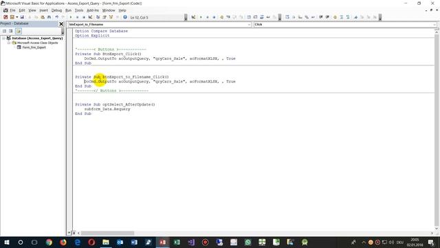 Access Export Query to Excel with Filename смотреть онлайн