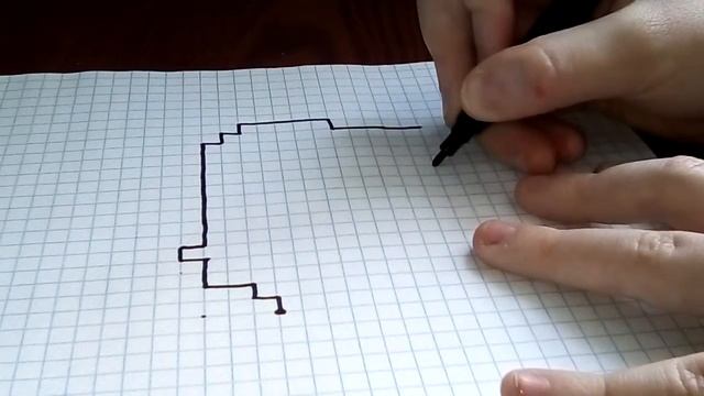 Рисуем графический диктант (по клеточкам ) "медведь " , и мои рисунки диктантов видит 1 смотреть онлайн