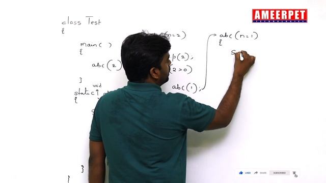 Simple Recursion example in java | By Srinivas | Ameerpet Technologies смотреть онлайн