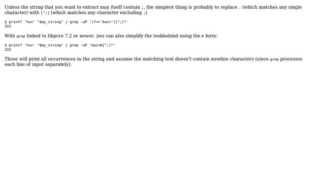 Unix & Linux: Extracting string via grep regex assertions (4 Solutions!!) смотреть онлайн