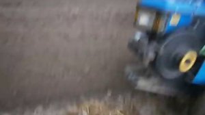 Адаптор для мотоблока  с плугами в работе