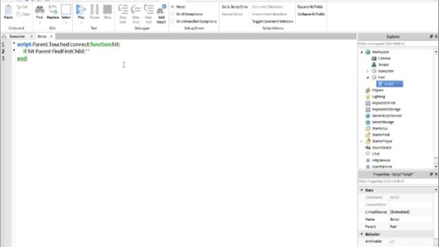 Roblox | How to change brick color | Touch function смотреть онлайн