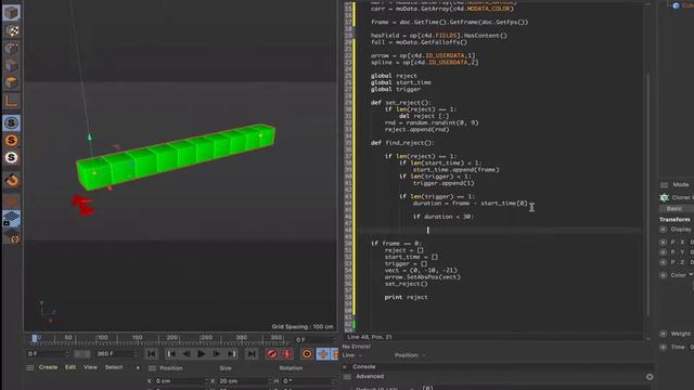 Cinema 4D Python Tutorial 3: Find-the-Reject Effector смотреть онлайн