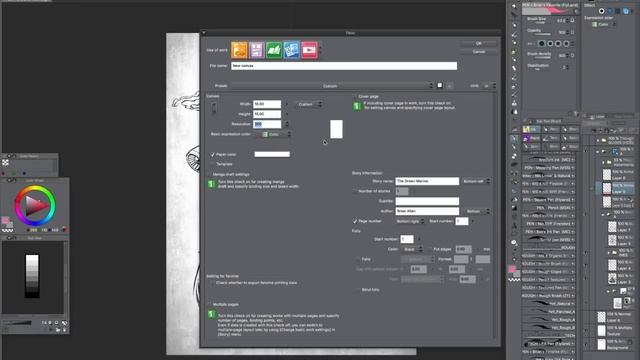 My Brush and Pressure Settings in Manga Studio 5 (Clip Studio Paint) смотреть онлайн