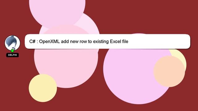 C# : OpenXML add new row to existing Excel file смотреть онлайн