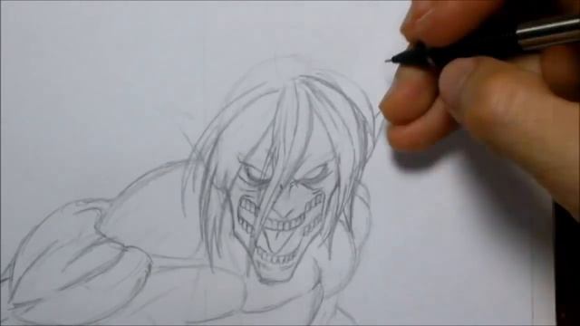 como dibujar a EREN TITAN Attack on Titan | How to Draw TITAN EREN Shingeki No Kyojin смотреть онлайн