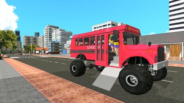 School Bus Driving Games 3D - School Bus Simulator Games - Android Gameplay смотреть онлайн