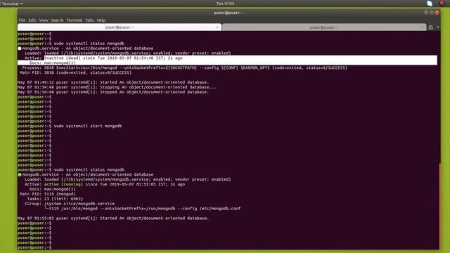 How to stop MongoDB in one command - Star and Stop MongoDB смотреть онлайн