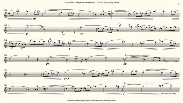 Carl Maria von Weber: Rondo from Clarinet quintet Piano reduction, accompaniment 440Hz смотреть онлайн