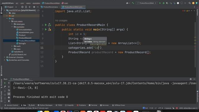 Java Record Class смотреть онлайн