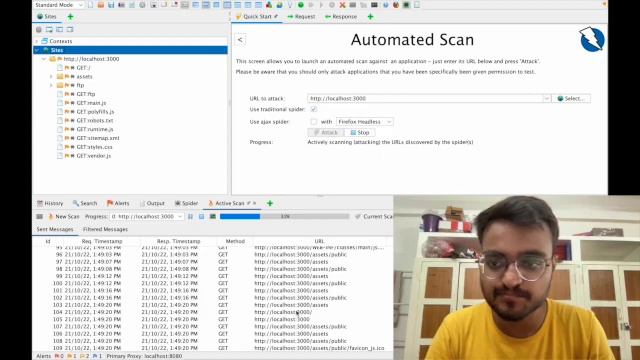 Zed Attack Proxy (ZAP) attack on OWASP Juice Shop смотреть онлайн