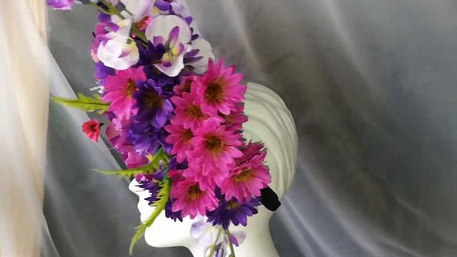Кокошник из цветов #ЛисьяМастерская смотреть онлайн