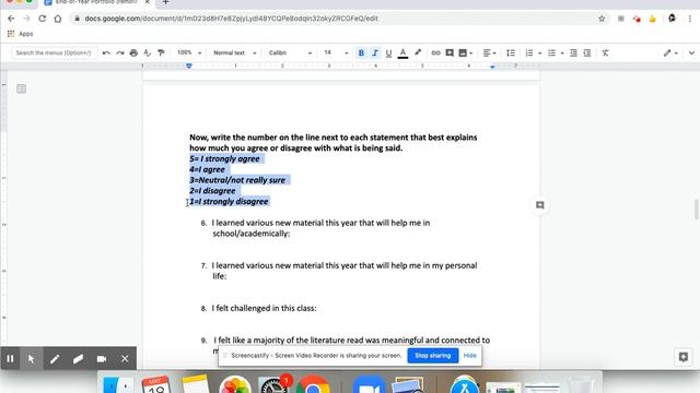 End-of-the-Year Final Portfolio Guidelines/Review смотреть онлайн