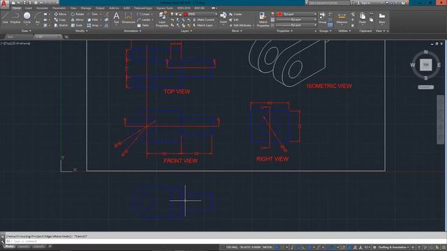AutoCAD Tutorial Lesson 1-13 Section Views (Complete Beginners Course) смотреть онлайн