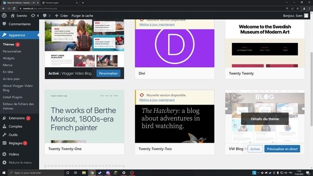 CHANGER DE THEME SUR WORDPRESS смотреть онлайн