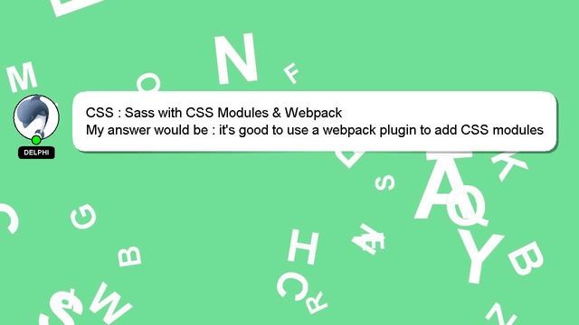 CSS : Sass with CSS Modules & Webpack смотреть онлайн