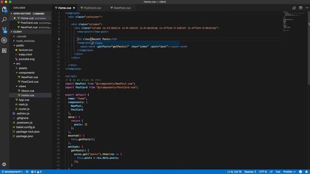 Building a Youtube posting board with Laravel and VueJS: Some front-end changes (Part 7) смотреть онлайн