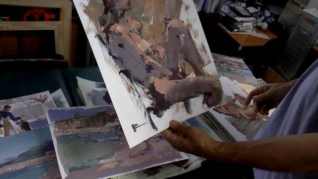 В мастерской художника Вячеслава Короленкова #Вячеслав_Короленков #Мастерская_художнка #Живопись смотреть онлайн