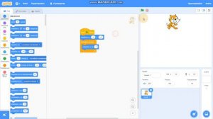 Как сделать ускоренное падение в "Scratch"