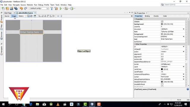 java swing netbeans tutorial 12 How To Add Placeholder смотреть онлайн