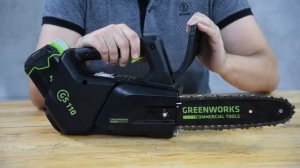 Аккумуляторная цепная пила Greenworks GD40TCS: обзор и распил дерева