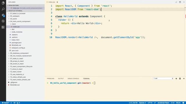 10- react hello world смотреть онлайн