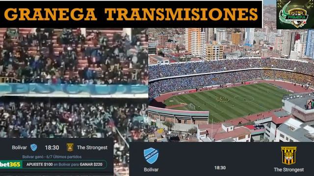 BOLIVAR VS THE STRONGEST EN VIVO POR GRANEGA ⚽ LIGA BOLIVIA 2024 - JORNADA 3