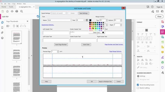 How to insert page numbers in a PDF document using Adobe Acrobat Pro DC смотреть онлайн