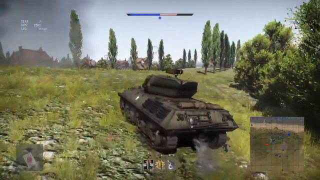 War Thunder,realistic mode, M10 смотреть онлайн