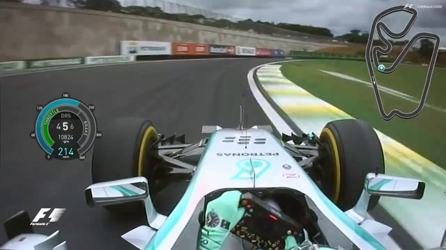 F1 2014 Nico Rosberg Pole Lap Brazil смотреть онлайн