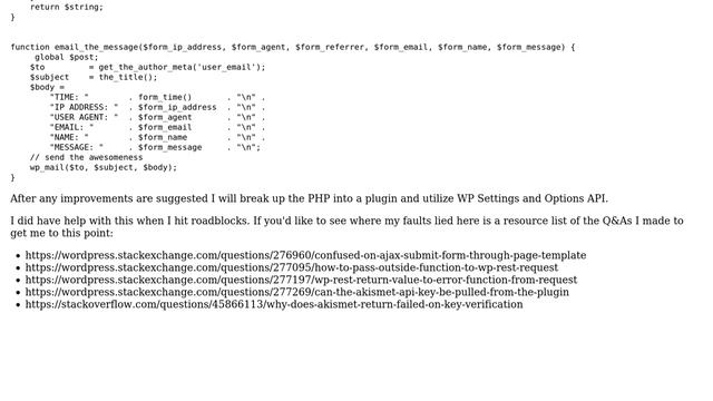 WordPress contact form plugin PHP and WP_REST improvements смотреть онлайн