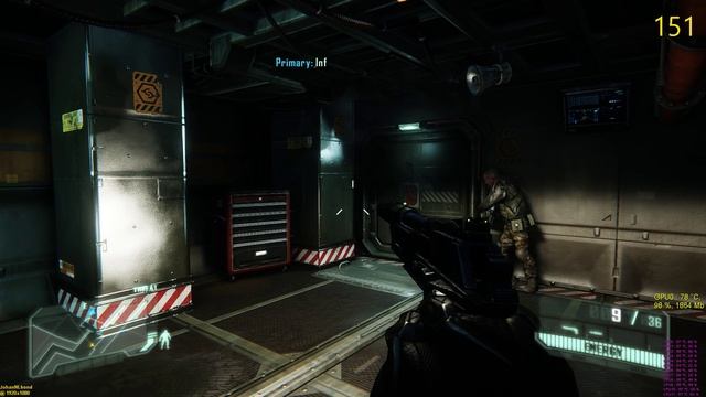 Crysis 3 benchmark GTX 1060 High settings 1080P Post Human #1 смотреть онлайн