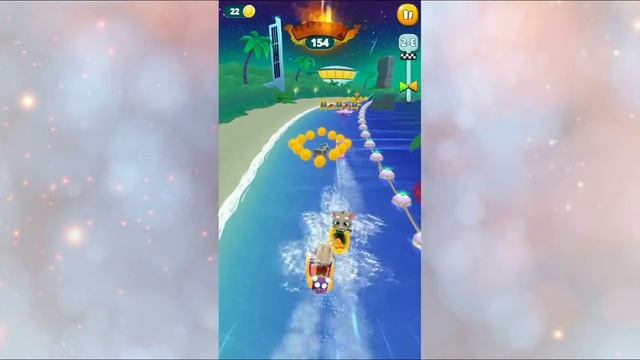 Говорящий кот Том, серфинг