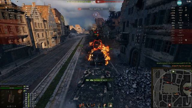 Caernarvon на карте Химмельсдорф, 5.5К Урона, 11 фрагов, Колобанов. WoT 1.6.1. 2К VIDEO. смотреть онлайн