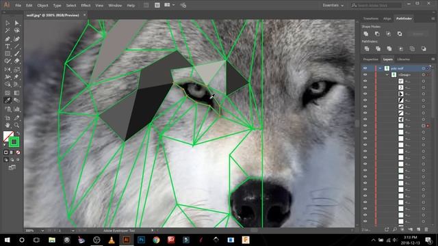How to Create Low Polygon Shape Graphic From Photo | Image Triangulation смотреть онлайн