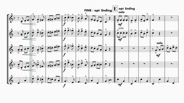 SAXOPHONE QUARTET - DE FIL DE CINCE - (SS/AS) AS TS BS - Barry Molinski смотреть онлайн