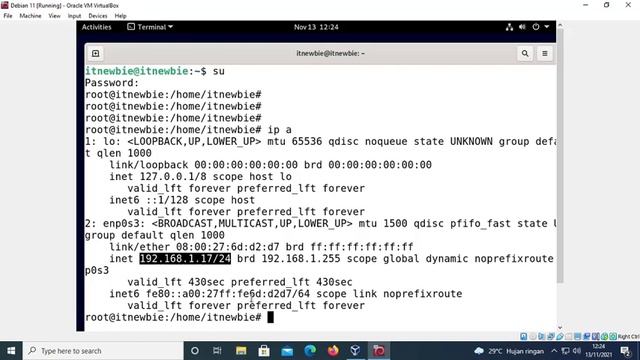 CARA SETTING IP ADDRESS PADA LINUX DEBIAN 11 смотреть онлайн