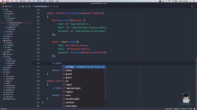 Auth Manual Laravel - 04 Redirect User Terdaftar смотреть онлайн